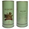 Maison Alhambra Glacier Bella EDP 100ml Women Perfume — Two light green cylindrical perfume containers, one showing a rose illustration and text, the other showing ingredient details. | Maison Alhambra Glacier Bella EDP 100ml Women Perfume — Dua bekas minyak wangi silinder hijau muda, satu menunjukkan ilustrasi mawar