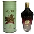 Maison Alhambra Glacier Bella EDP 100ml Women Perfume Maison Alhambra — A green cylindrical box with gold text and rose illustration stands next to a gradient glass perfume bottle with a gold cap, featuring the same branding and rose motif. | Maison Alhambra Glacier Bella EDP 100ml Women Perfume Maison Alhambra —