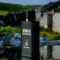 Maison Alhambra Jorge Di Profumo — Black perfume box and bottle with deer logo and text "JORGE DI PROFUMO" | Maison Alhambra Jorge Di Profumo — Kotak dan botol minyak wangi hitam dengan logo rusa dan teks "JORGE DI PROFUMO"