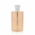 Maison Alhambra Olivia by Maison Alhambra 80ml EDP — A tall, rose gold perfume bottle with a textured white cap, featuring embossed winged and deer motifs and the brand name at the base. | Maison Alhambra Olivia by Maison Alhambra 80ml EDP — Botol minyak wangi tinggi berwarna emas ros dengan penutup putih bertekstur